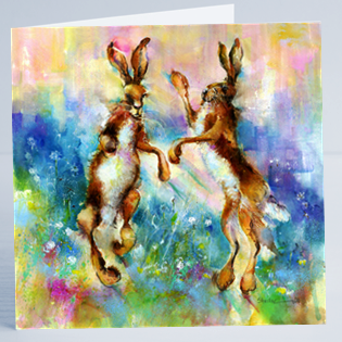 Hopping Mad Hare Card