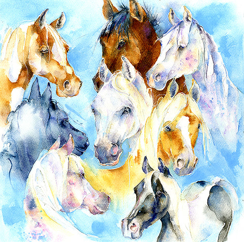 Mixed Ponies Card