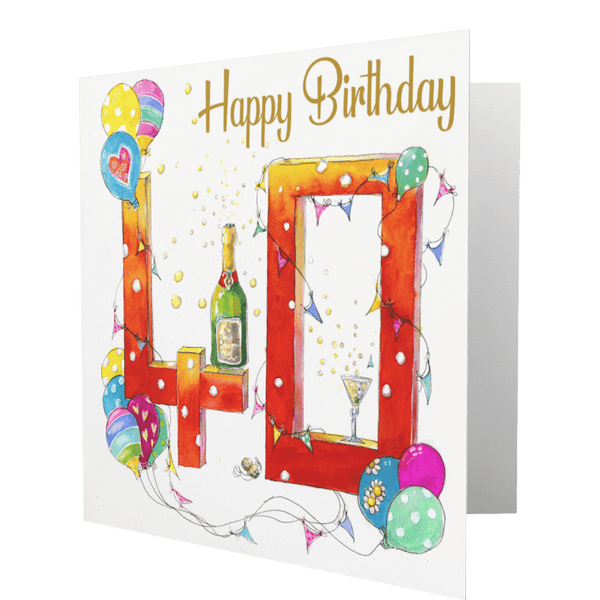 40th- Birthday-Art-Greeting-Card