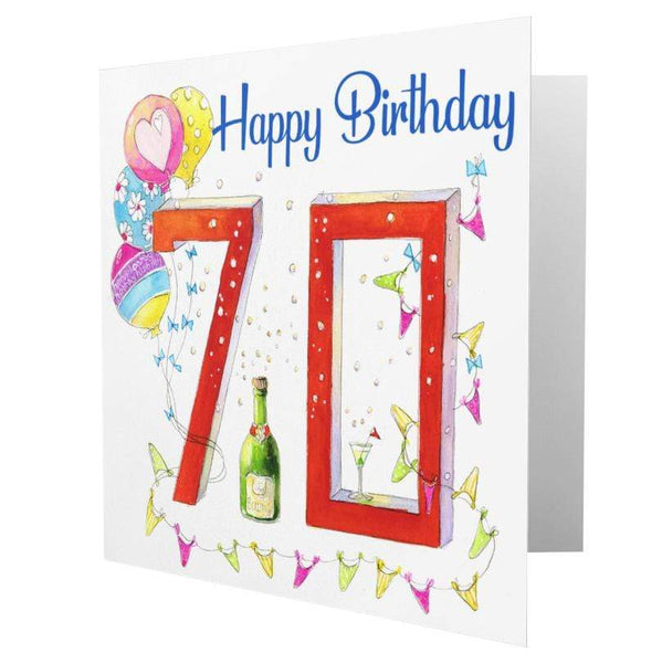 70th Birthday Greeting Card