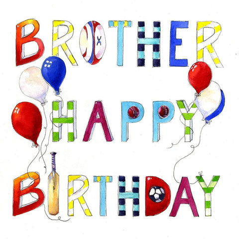 Brother-Happy-Birthday-Greeting-Card-Colourful-Balloons-Sporting-Balls-