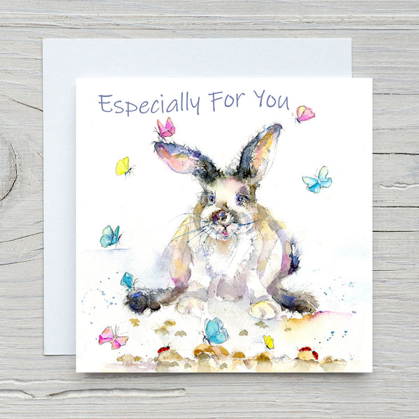 Especially For You Rabbit Greeting Card