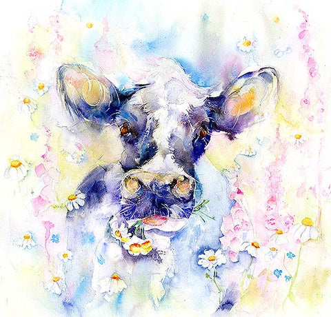 Cow Daisy Print