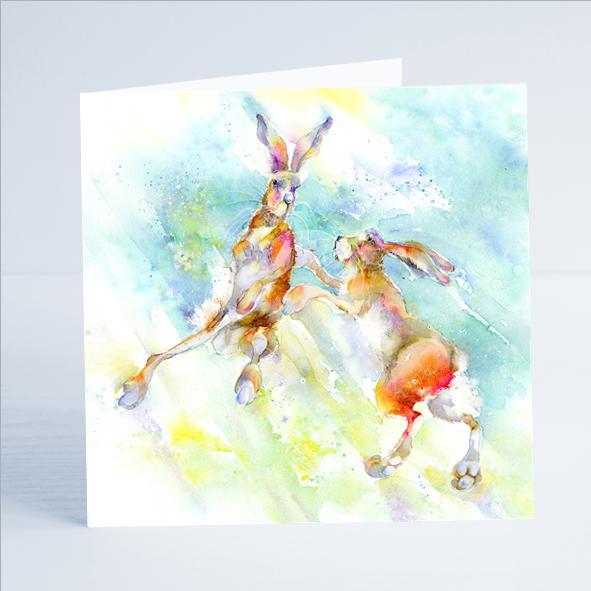 Dancing Hare Card
