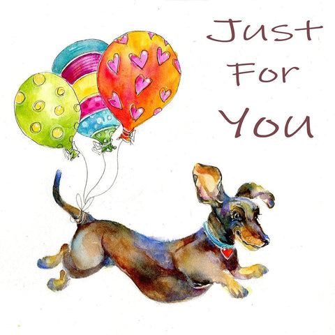 Dachshund Dog - Just For You card
