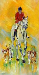 Horse - Morning Hunt - Card-Sheila Gill Fine Art