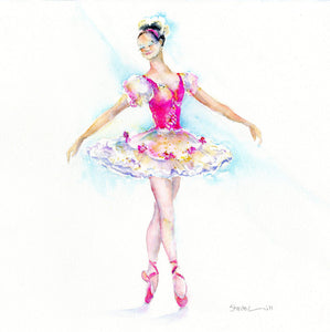 Ballet - En Pointe - Card-Sheila Gill Fine Art