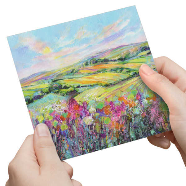 Evening Landscape Derbyshire Card