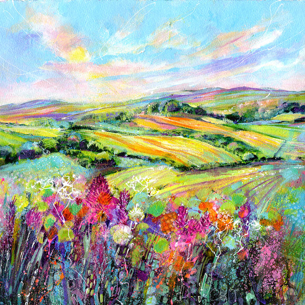 Evening Landscape Derbyshire Card