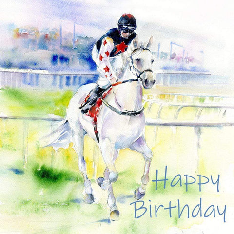 Horse Racing Birthday Card
