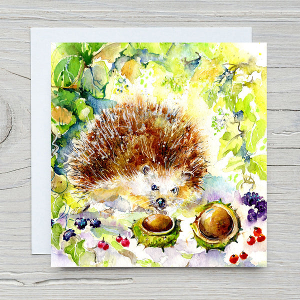 Charming Hedgehog Greeting Card