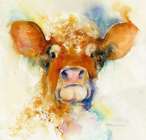 How Now Brown  Cow Print