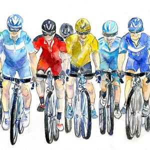 Cycling, Bike - Card-Sheila Gill Fine Art
