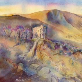 Peveril Castle - Card-Sheila Gill Fine Art