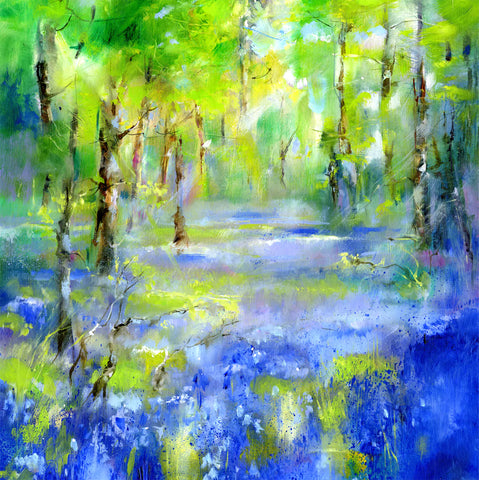Spring Bluebell Woods Card