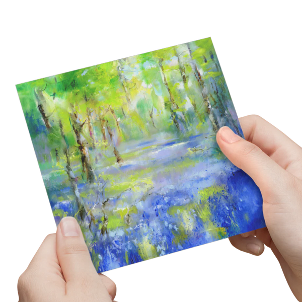 Spring Bluebell Woods Card