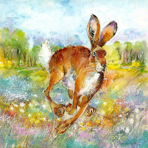 Hare Spring Meadow Print