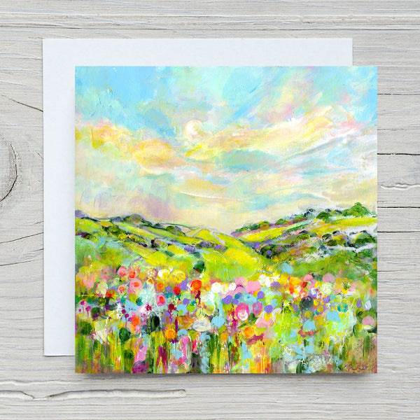 Summer Meadow Greeting Card with envelope