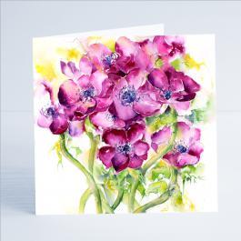 Anemone Flower Card-Sheila Gill Fine Art