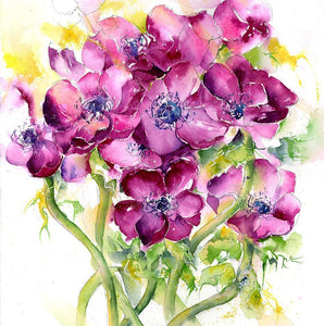 Anemone Flower Card-Sheila Gill Fine Art