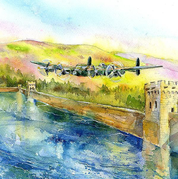 Lancaster Bomber Card-Sheila Gill Fine Art