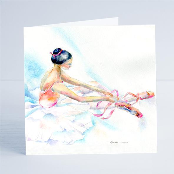 Ballet Dancer - Card-Sheila Gill Fine Art