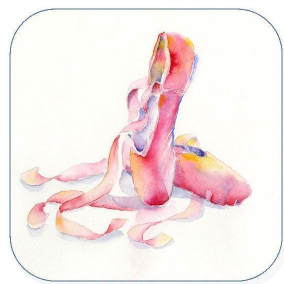 Ballet Slippers - Coaster