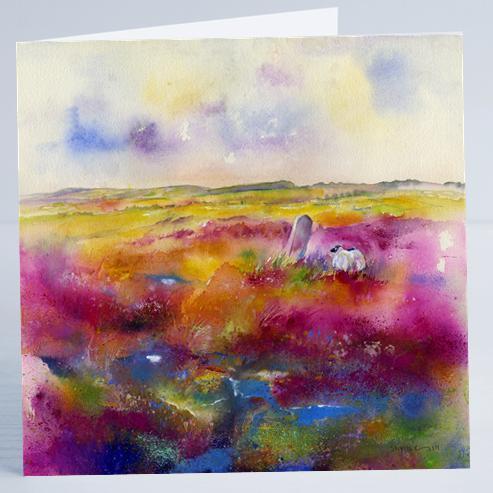 Beeley Moor - Card-Sheila Gill Fine Art