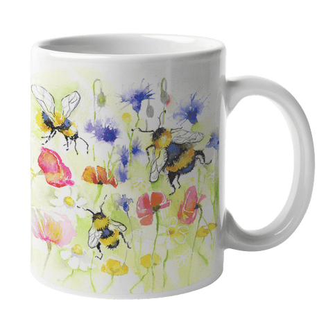 Bees In A Meadow Mug