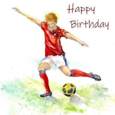 Birthday - Football Card-Sheila Gill Fine Art