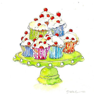 Cake - Card-Sheila Gill Fine Art