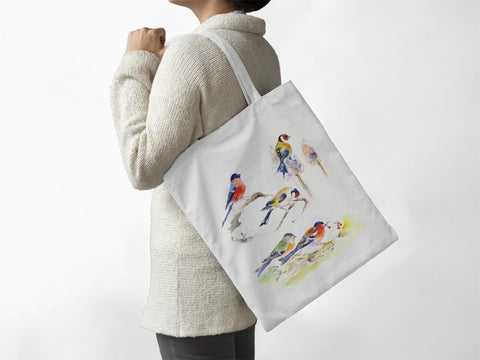 Bird Finches - Tote Bag