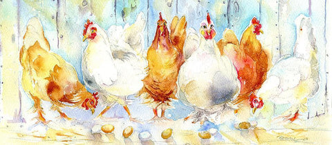 Chickens Print