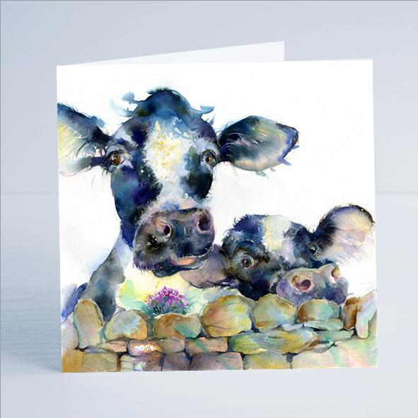 Cows Card-Sheila Gill Fine Art