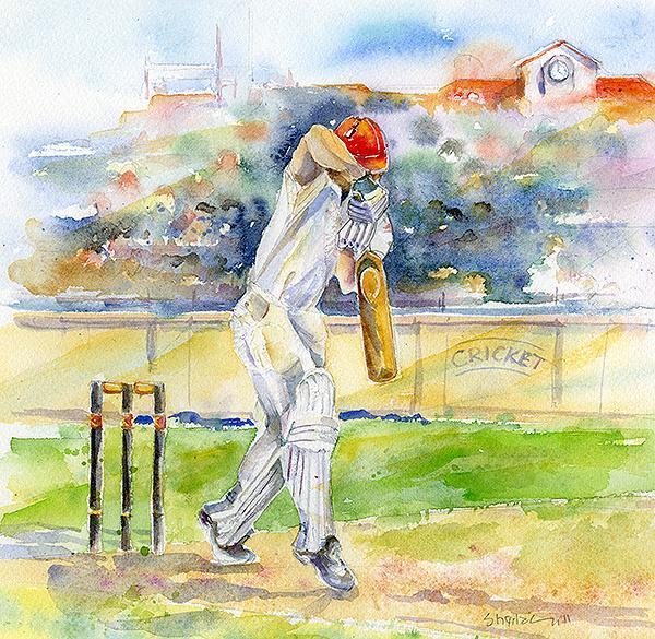 Cricket Greeting Card-Sheila Gill Fine Art