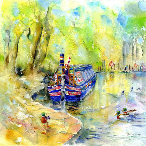Cromford Canal - Card-Sheila Gill Fine Art