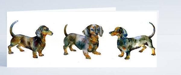 Dachshund Dog Card-Sheila Gill Fine Art