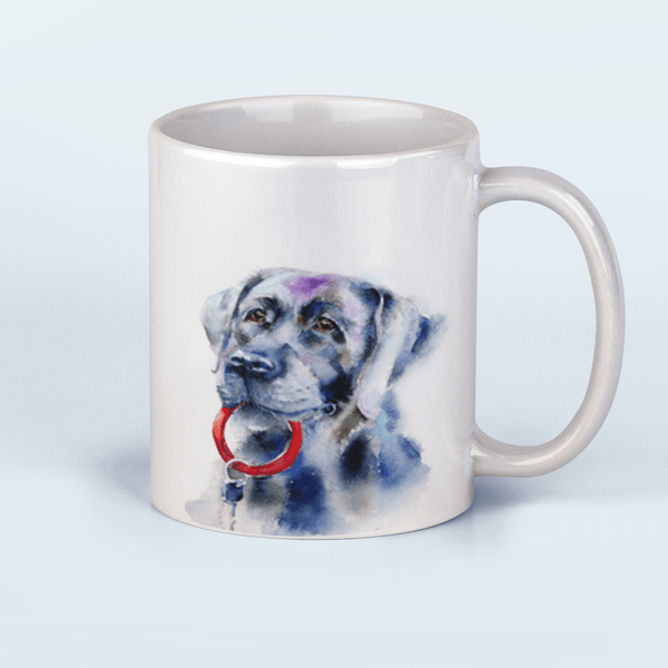 Dog Black Labrador Ceramic Mug