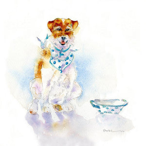 Jack Russell Dog Card-Sheila Gill Fine Art