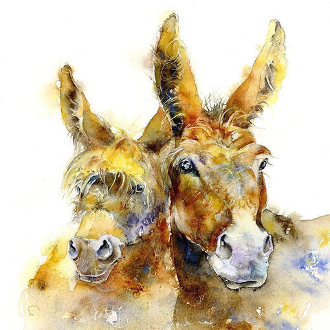 Donkey Greeting Card-Sheila Gill Fine Art
