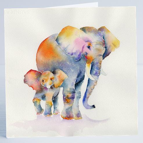 Elephant Card-Sheila Gill Fine Art