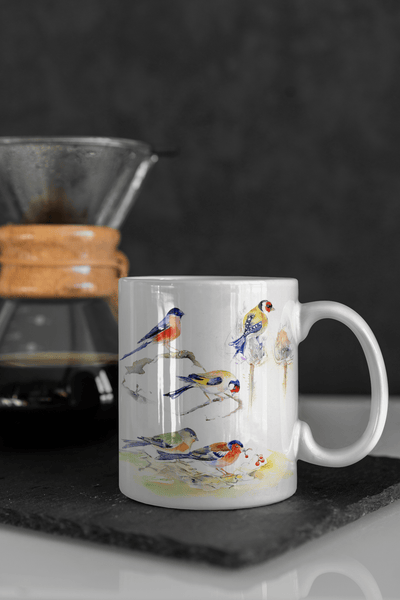 Finches Ceramic Mug
