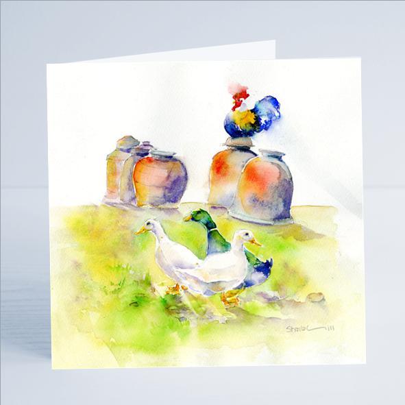 Farmyard Card-Sheila Gill Fine Art