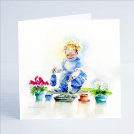 Gardening Card-Sheila Gill Fine Art