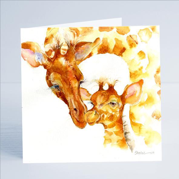 Giraffe Card-Sheila Gill Fine Art