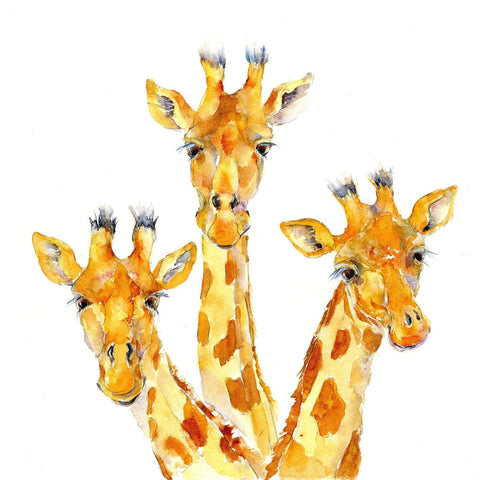 Heads Up Giraffe Print