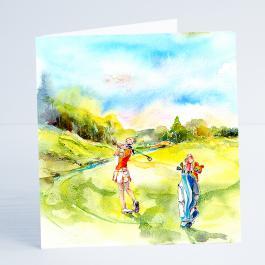Golf - ladies Day - Card-Sheila Gill Fine Art