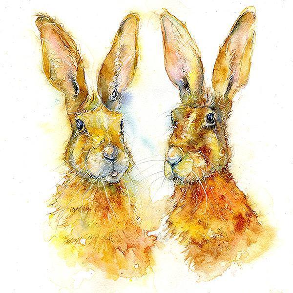 Hare Card-Sheila Gill Fine Art