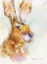 Hello There Hare Print