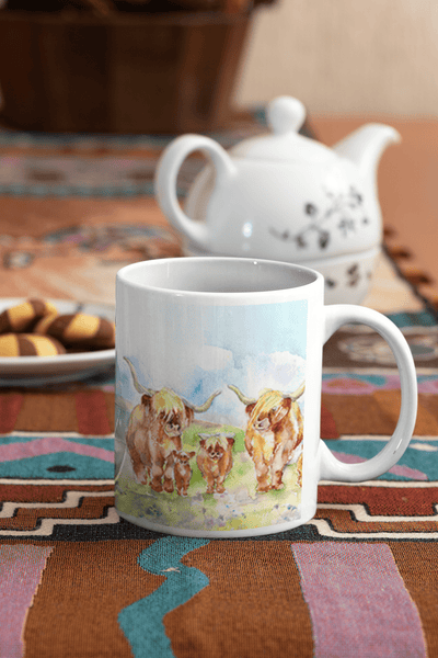 Highland Cows Ceramic Mug